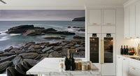 Wild Trebarwith Strand wallpaper, natural beauty, rough landscape design.