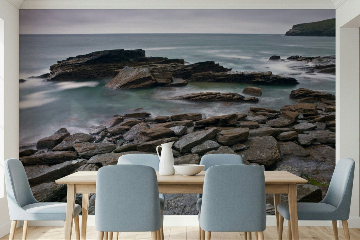 Trebarwith Strand peel and stick, Cornish coast, unique stone textures., GD7087