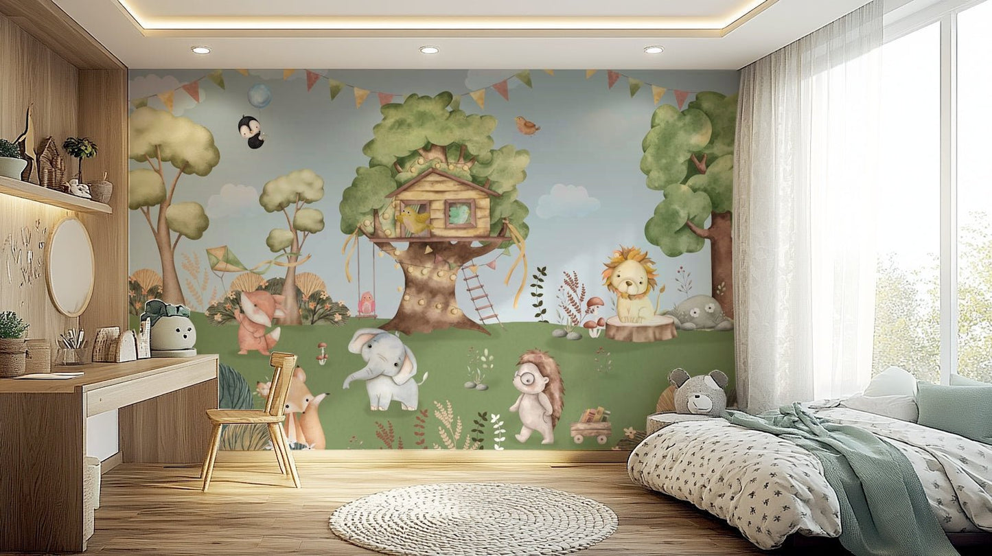 The scene feels quiet and dreamy.

