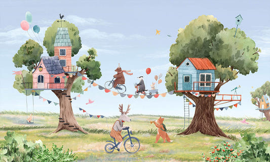 Treetop Fiesta Fables Wall Murals
