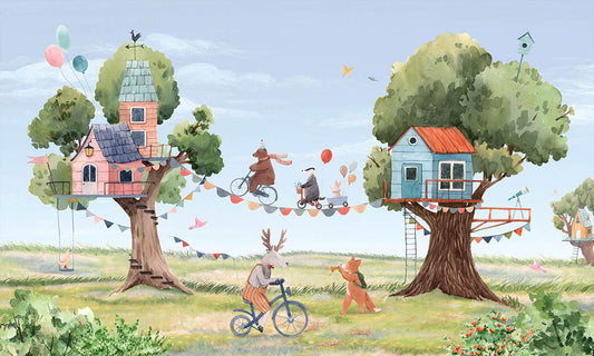 Treetop Fiesta Fables Wall Murals