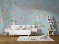 Blue Chinoiserie Wall Mural A494
