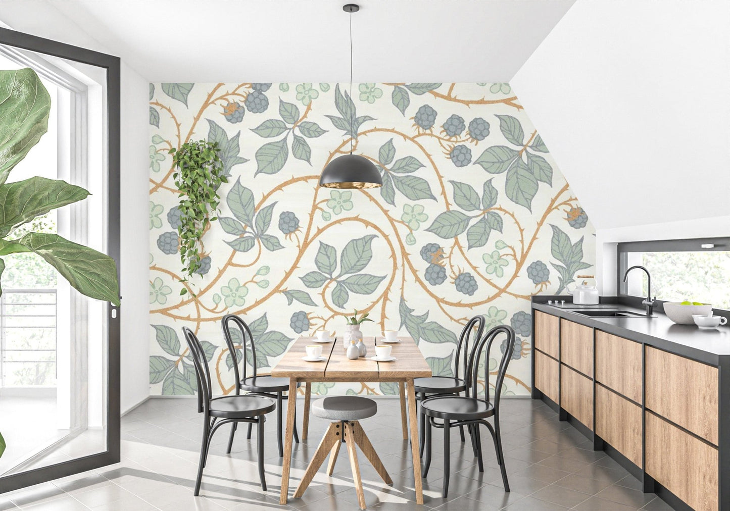 Colorful leaves wallpaper for a trendy look
