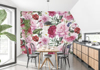 Trendy Pink and Red Rose Wallpaper - Giffywalls
