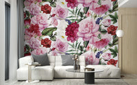Trendy Pink and Red Rose Wallpaper - Giffywalls
