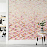 Vibrant wallpaper with multicolor triangle style

