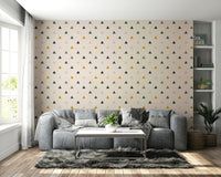 The colors are soft and gentle, with a muted, neutral palette.

