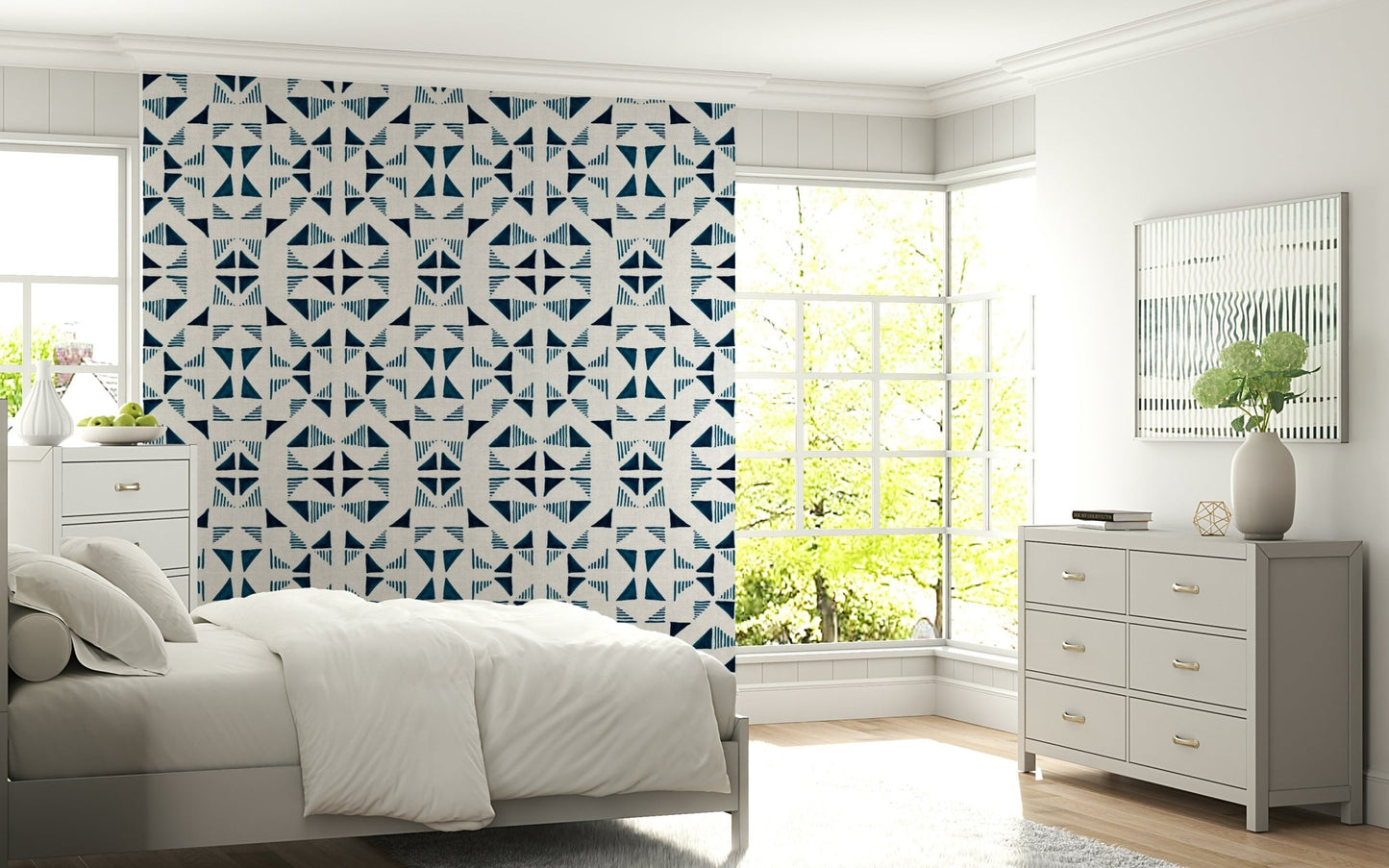 A serene abstract pattern wall mural for your decor., GD6004