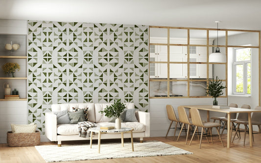 A serene abstract pattern wall mural for your decor.