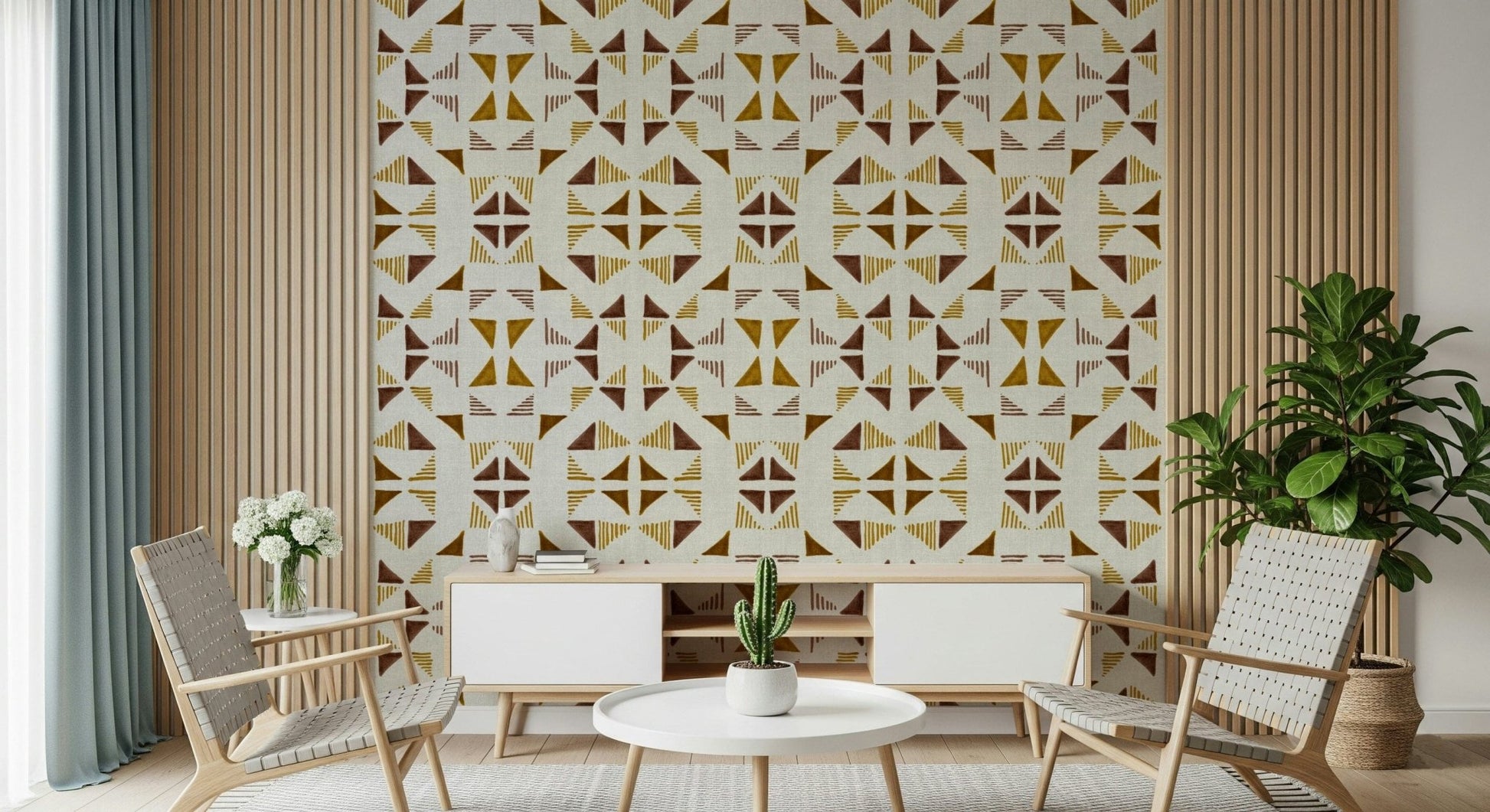 A serene abstract pattern wall mural for your decor.