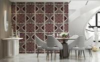 Wall covering wallpaper Tribal Wine Motif Wallpaper focus