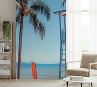 Lifeguard's View wallpaper in a sun-drenched balcony or lounge area.