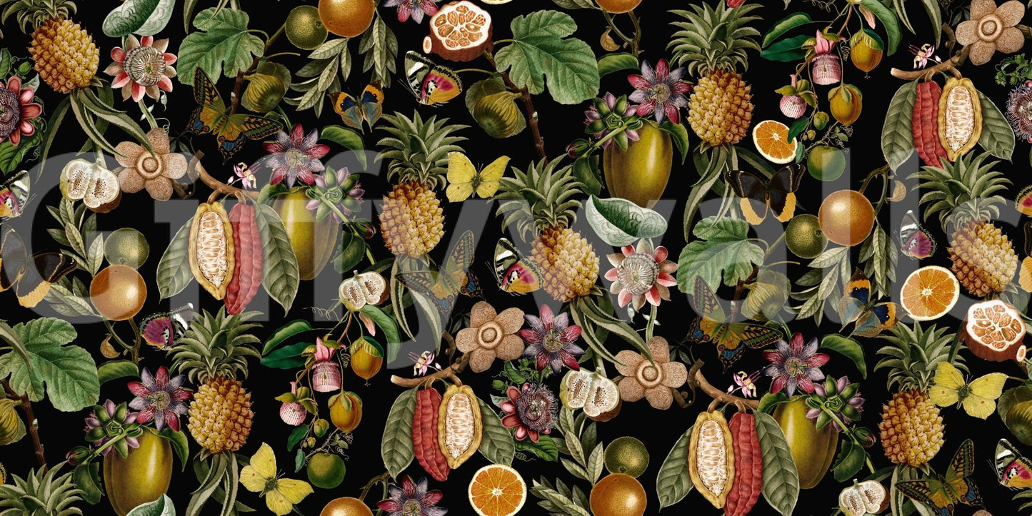 Tropical Botanical Rhapsody Wallpaper⁠