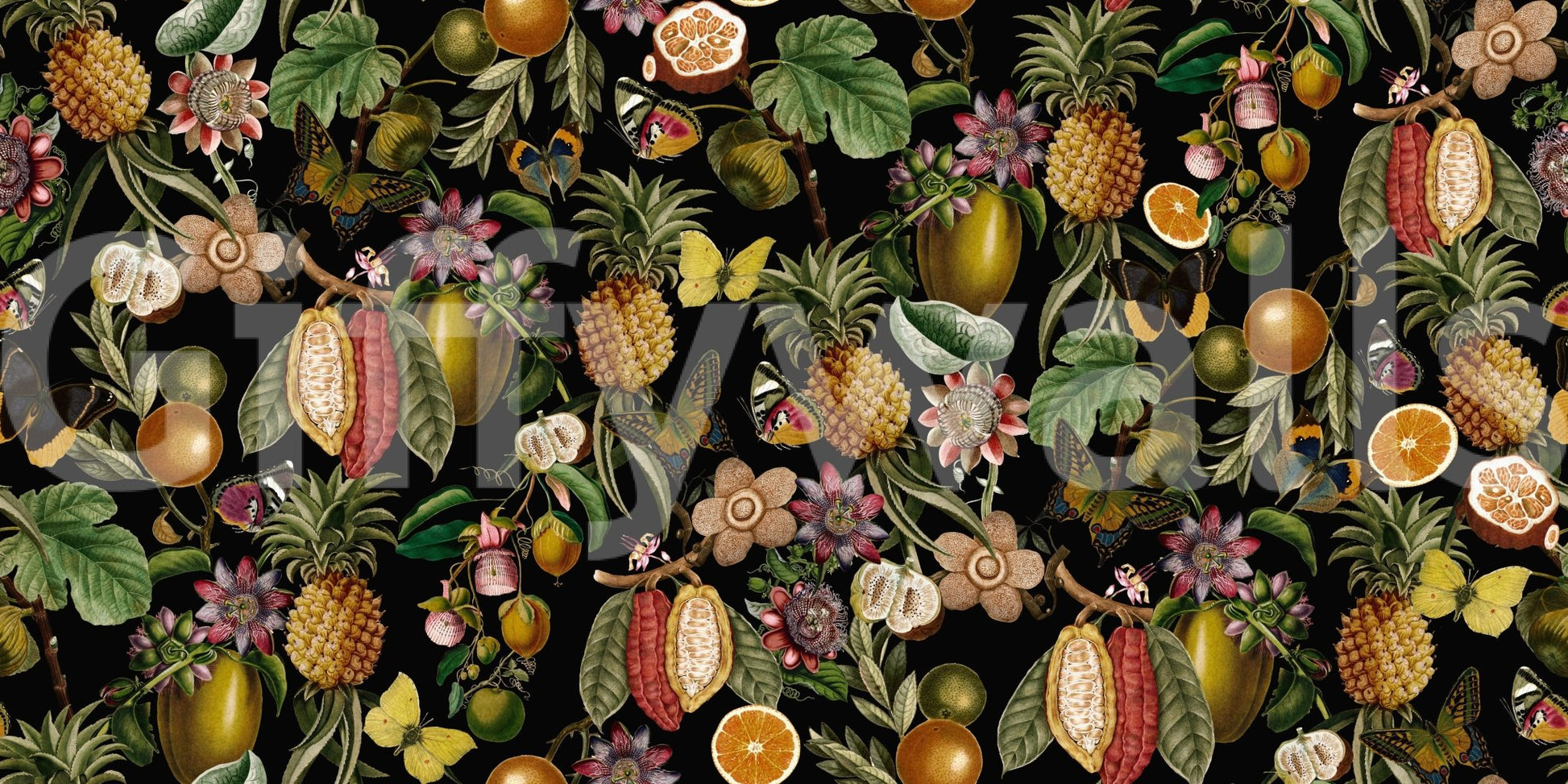 Tropical Botanical Rhapsody Wallpaper⁠