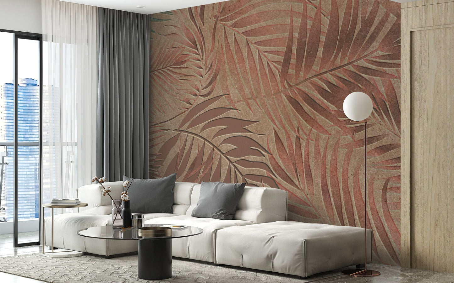 Nature-inspired tropical wallpaper  A827