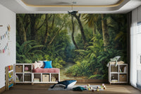 Jungle plants and trees in Tropical Canopy wall mural GD3606