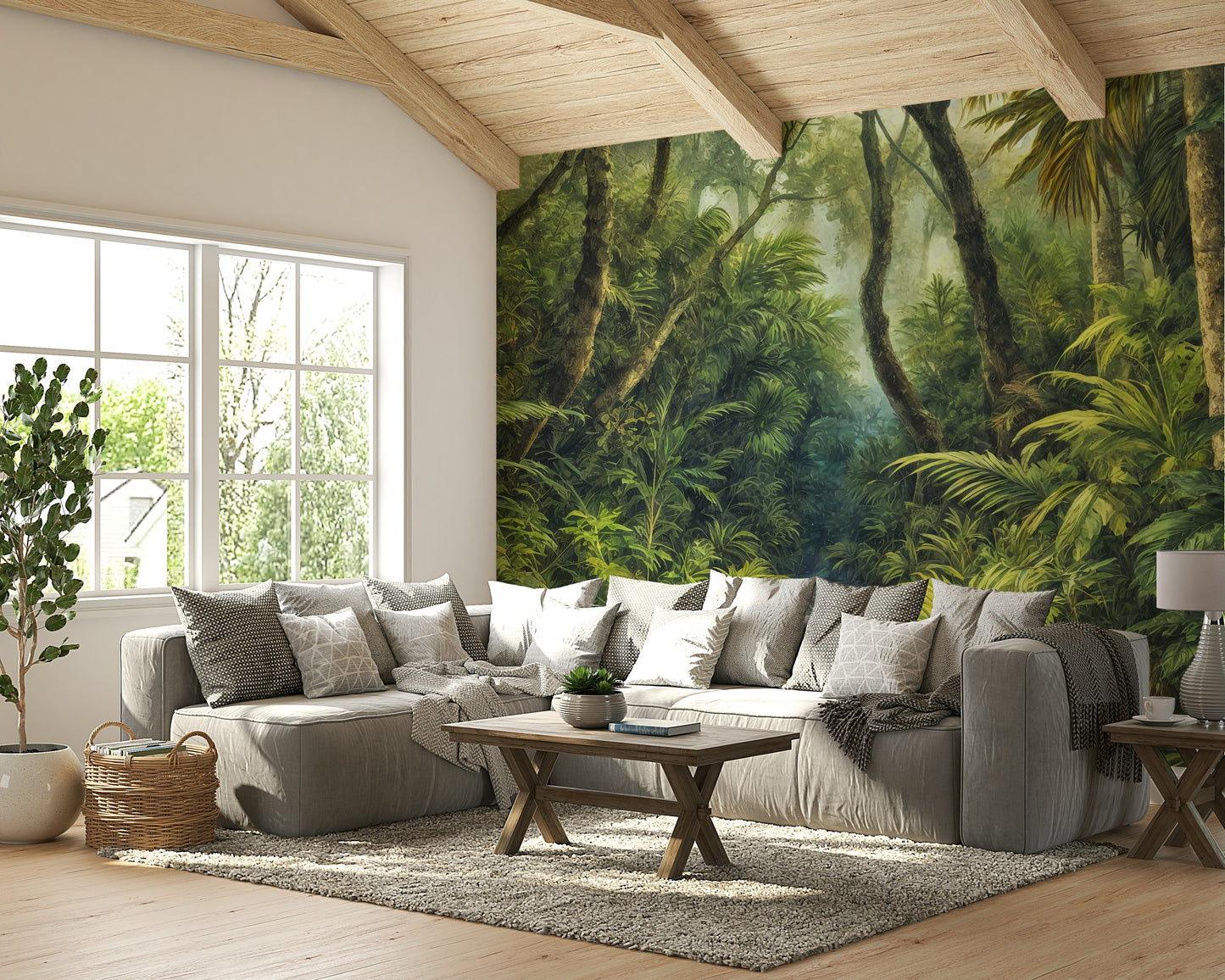 Natural pathway in Tropical Canopy wall mural setting GD3606