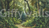 Tropical forest depth in Tropical Canopy wall mural scene GD3606