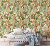 Modern Vibrant Jungle Canopy wallpaper for nature-inspired walls., AN127