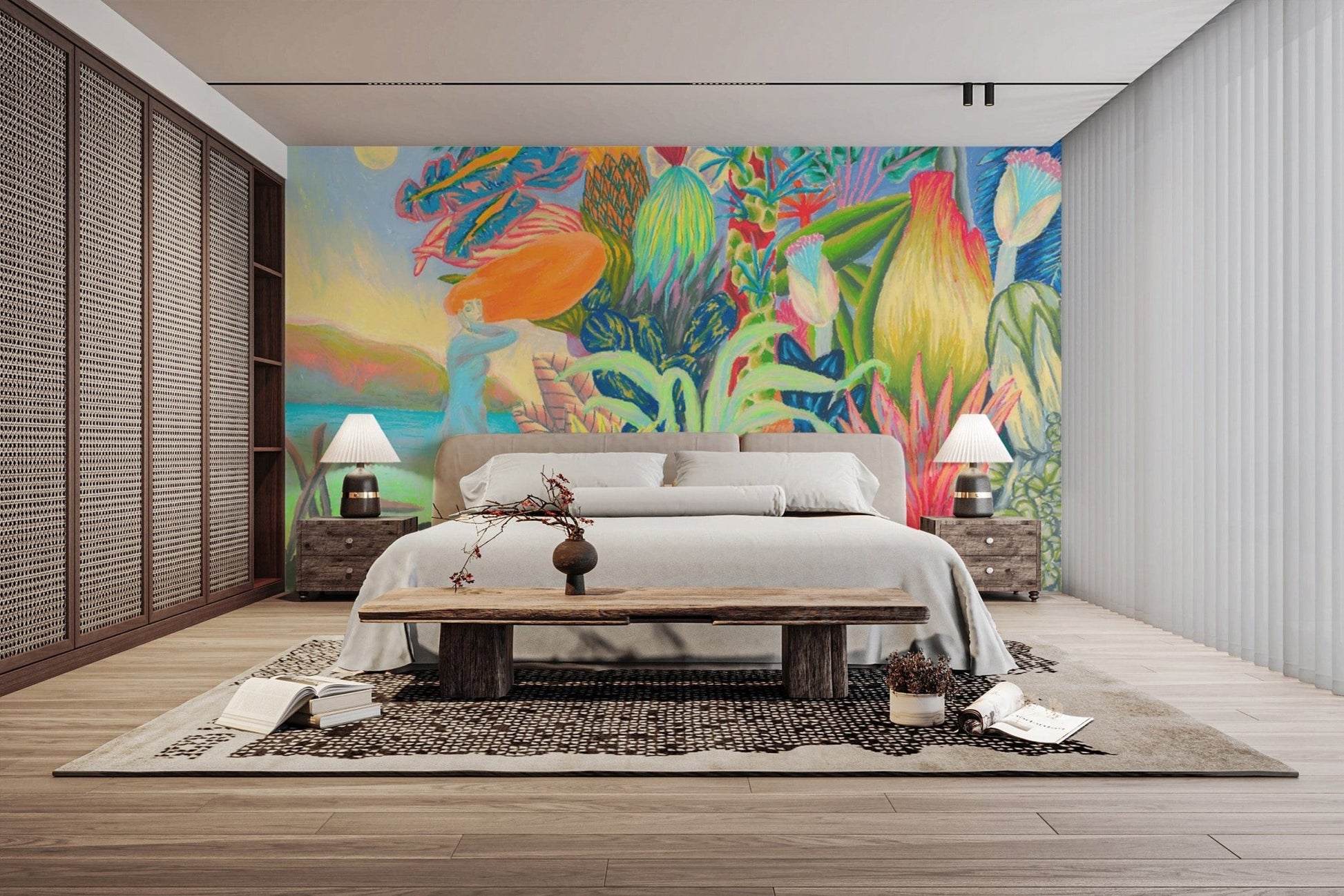 Tropical dreamscape wallpaper for walls
