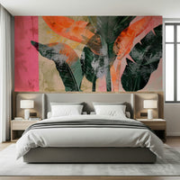 A classic tropical wallpaper for walls.