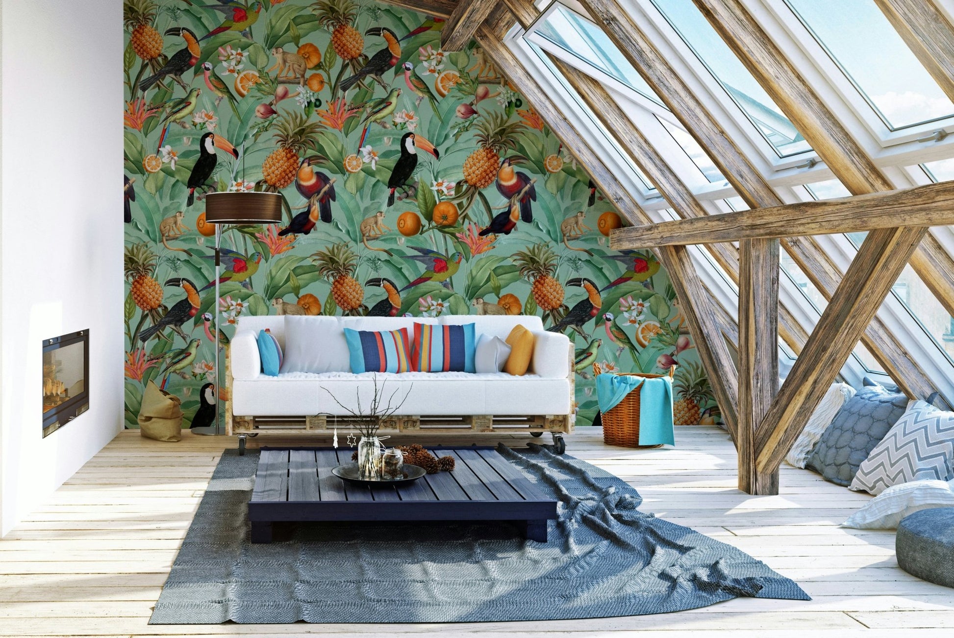 Tropical Eden 1 wallpaper bringing the outdoors indoors.

