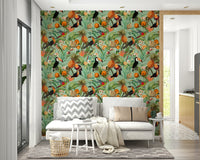 Relaxing jungle vibes with Tropical Eden 1 wallpaper.

