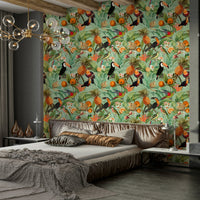 Tropical Eden 1 wallpaper with rich, vibrant green hues.

