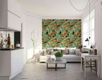 Tropical Eden 1 wallpaper with vibrant green leaves.

