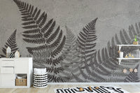 Tropical fern wall mural design, B451