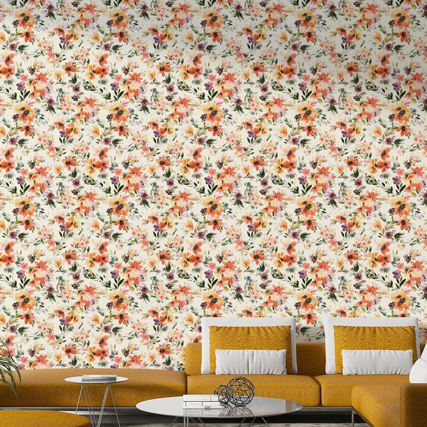 Tropical flower wallpaper for walls

