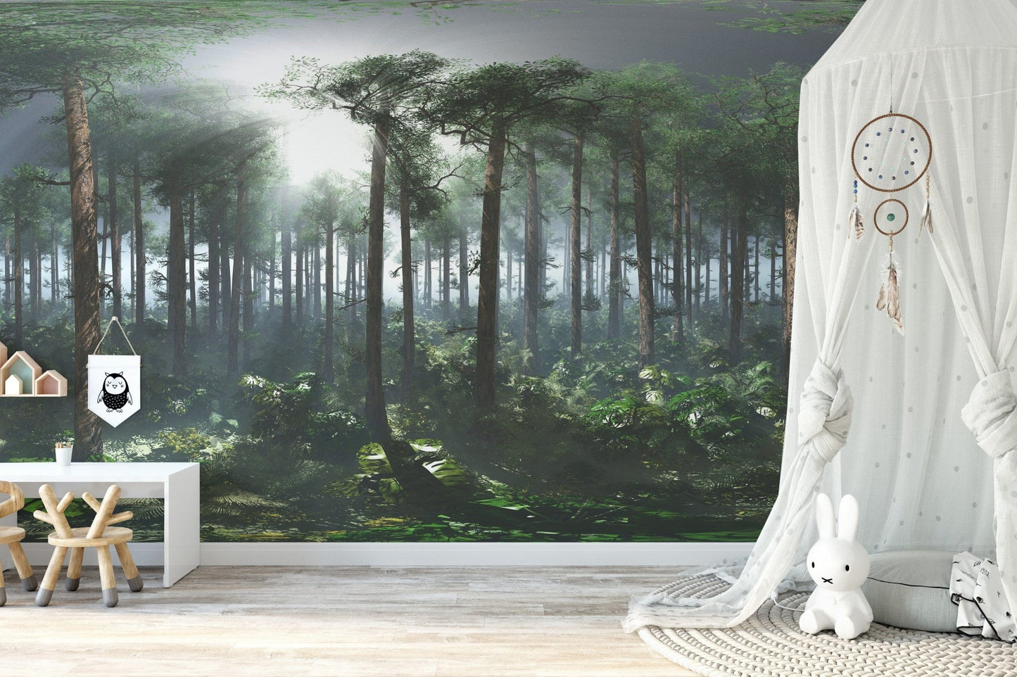 Tropical Foggy Jungle Design
