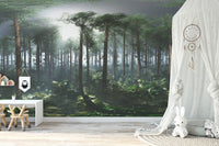 Tropical Foggy Jungle Design
