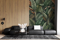 Living room Tropical Foliage Mystique wall mural leafy design, GD9418