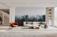 Serene jungle landscape tree wallpaper
