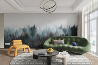 Green tropical canopy wall mural
