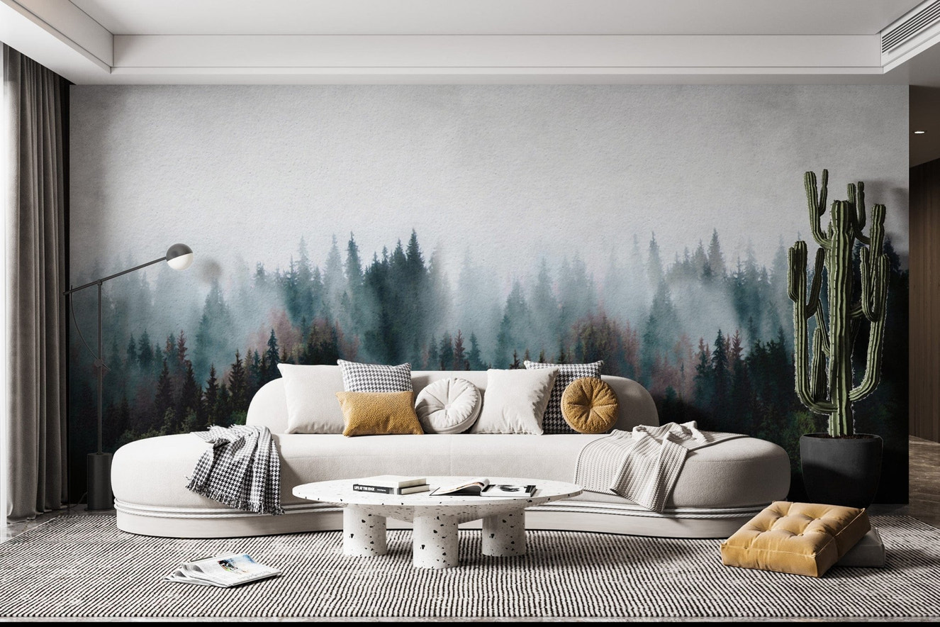 Tropical forest landscape tree wallpaper
