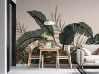 Tropical leaves and fern design wallpaper A671
