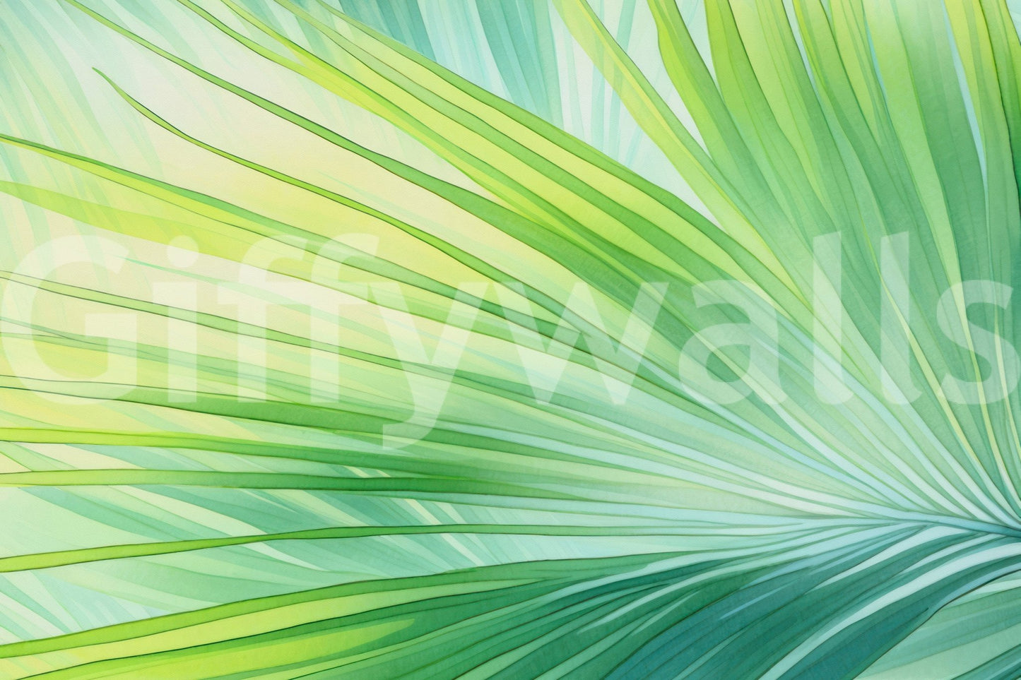 Refreshing wallpaper mural for walls with tropical plants

