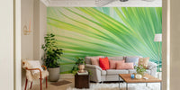 Wall mural featuring exotic plants and leaves

