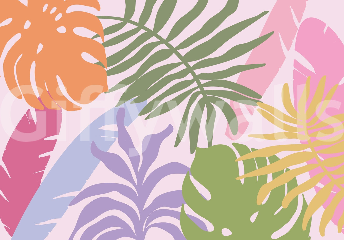 Tropical Hues Wall Mural