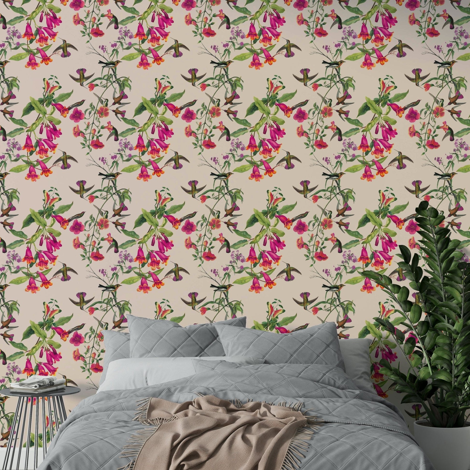 Tropical Hummingbird Rhapsody Wallpaper⁠