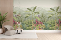 "Tropical nature wallpaper with dense plants" D244
