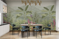 "Tropical botanical wallpaper with greenery" D244
