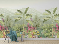 "Exotic jungle wallpaper featuring foliage"
 D244