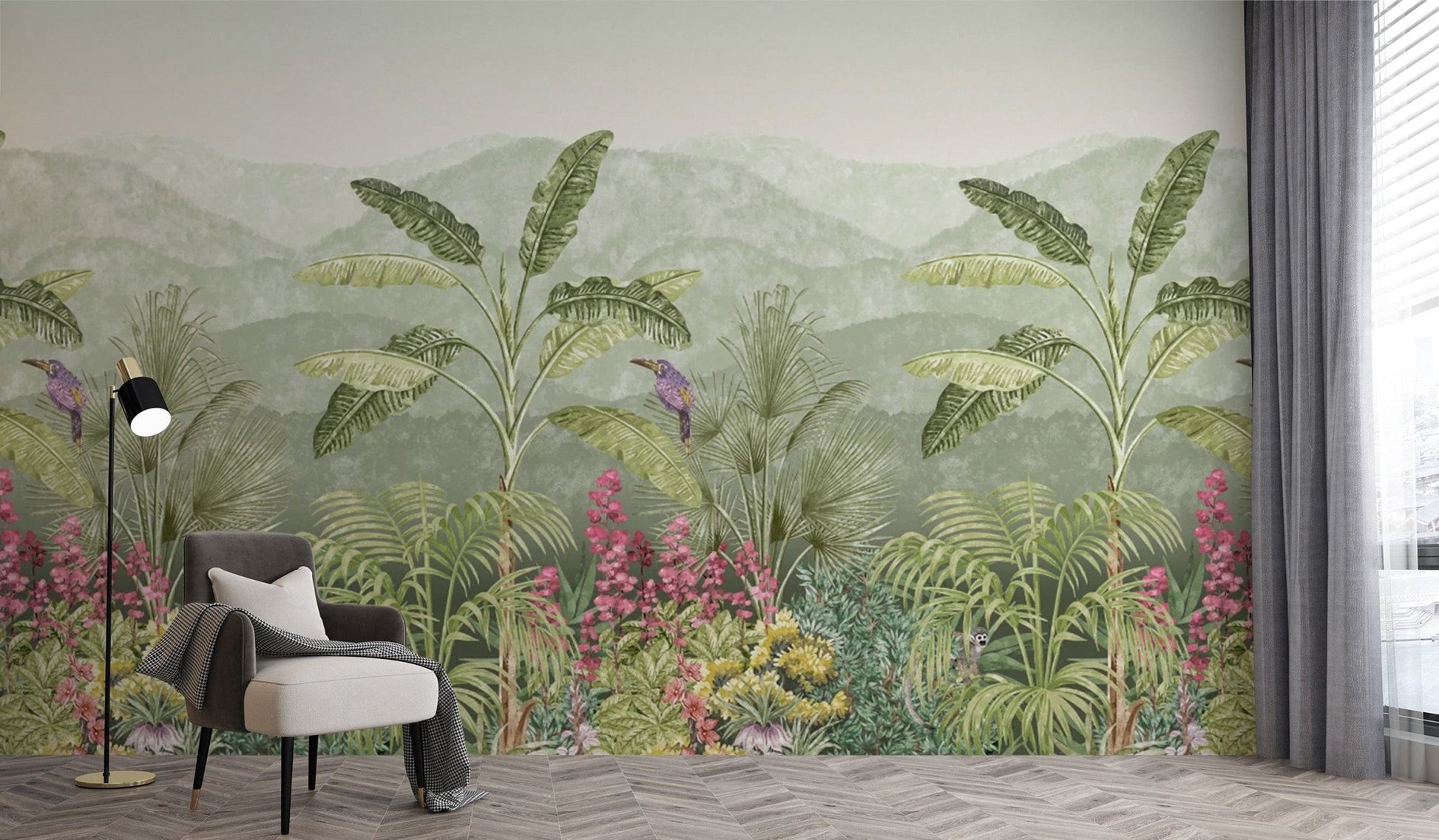 "Tropical rainforest wallpaper for walls"
 D244