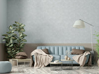 Mural wallpaper of a tropical leaf whispers design

