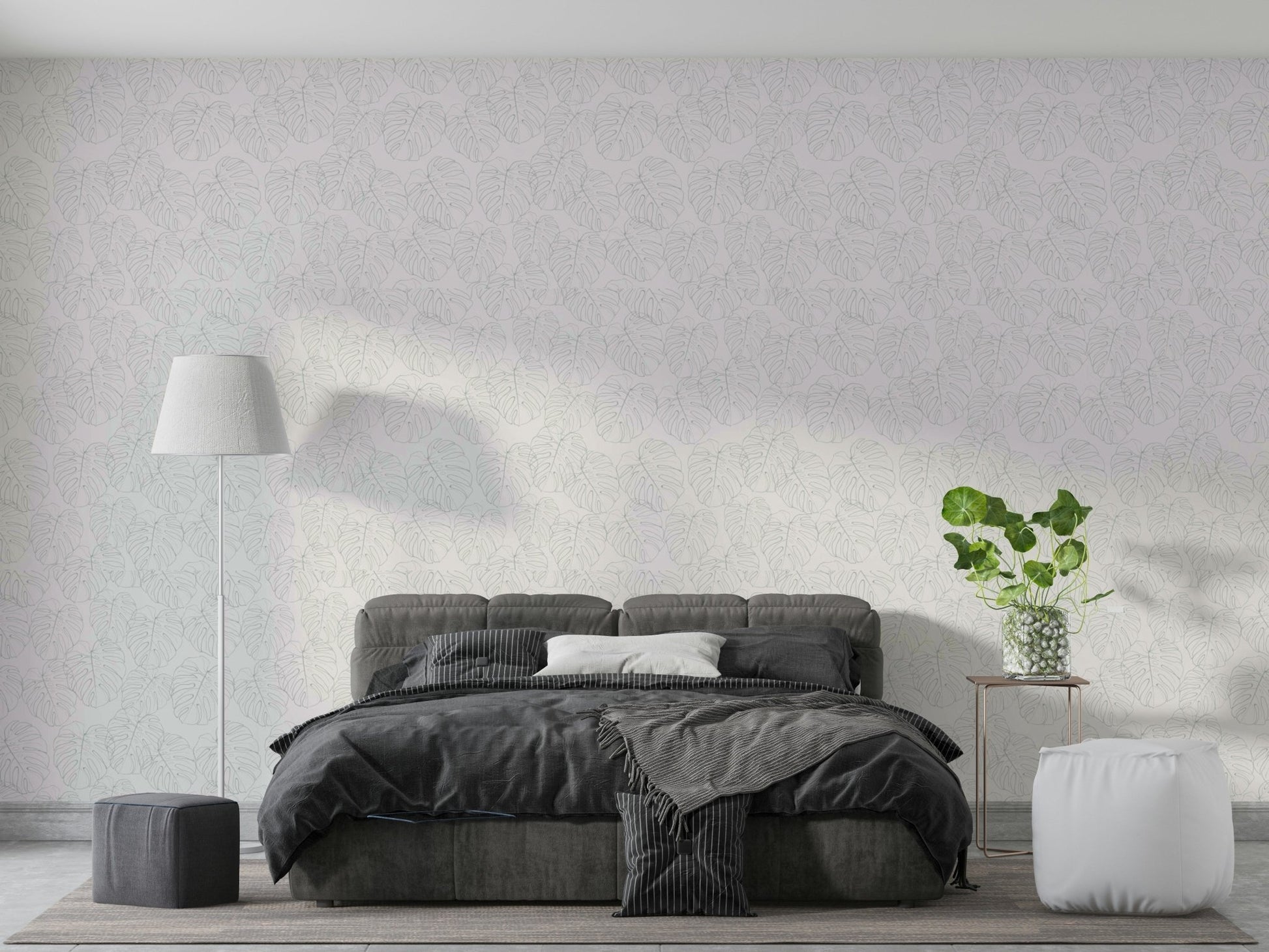 Serene jungle scene with friendly shapes

