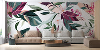 Tropical Leaflets wallpaper mural - Giffywalls A600