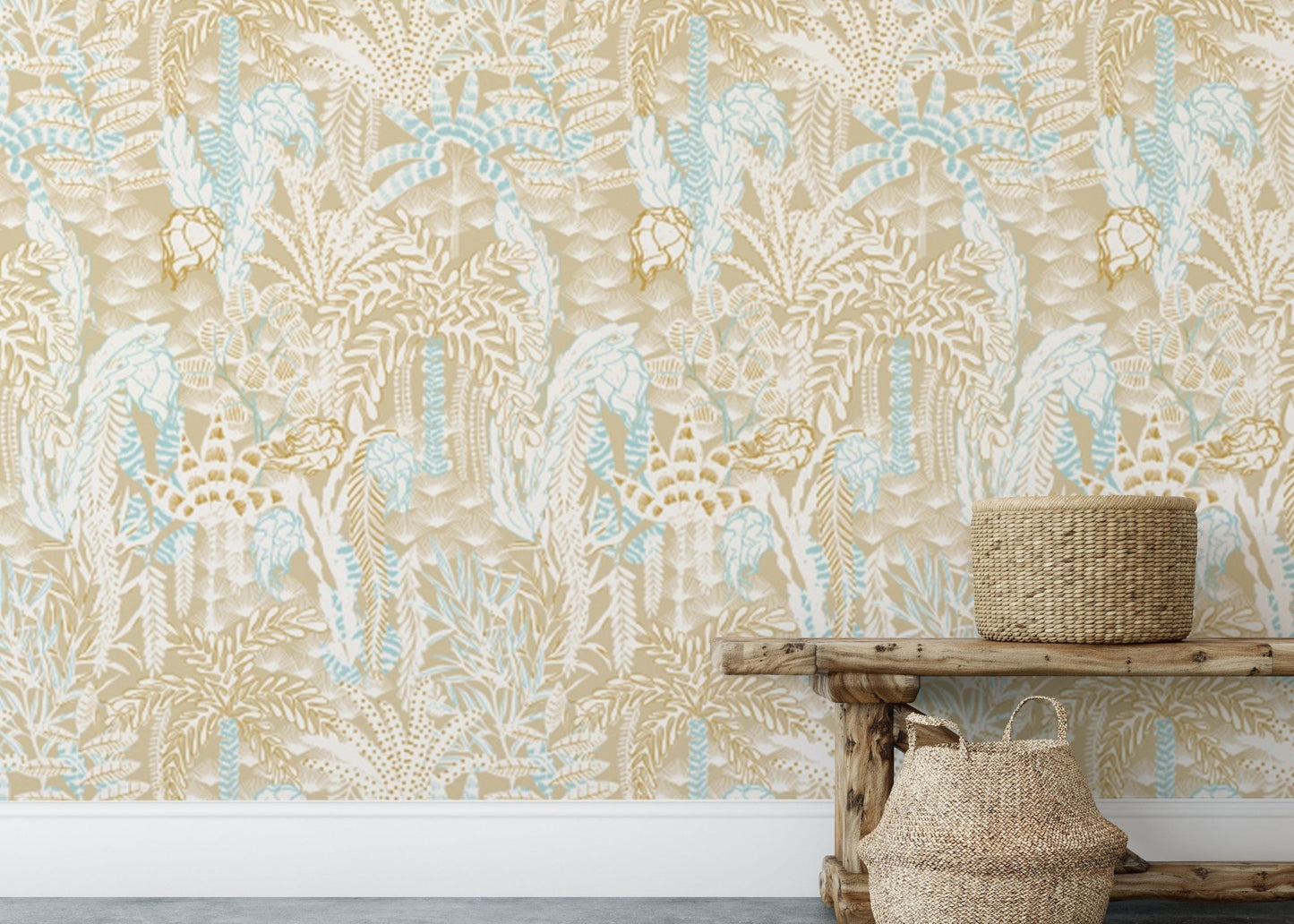 Elegant Sandy Shores wallpaper for coastal-inspired interiors., AN124
